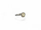 Bague 52 Solitaire en or blanc 18 carats et diamants fancy light yellow 58 Facettes