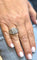Bague 57 Bague infini en or blanc 18 carats et diamants naturels 58 Facettes