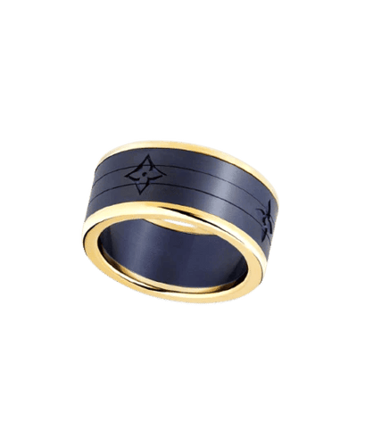 Bague 65 Louis Vuitton - Bague Puzzle en or jaune 18 carats et titane 58 Facettes