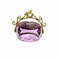 Pendentif Pendentif héraldique ancien en or jaune 18 carats et améthyste gravée 58 Facettes