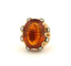 Bague 54 Bague ancienne en or jaune 18 carats, citrine et diamants 58 Facettes