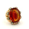 Bague 54 Bague ancienne en or jaune 18 carats, citrine et diamants 58 Facettes