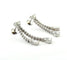 Boucles d'oreilles Boucles d'oreilles pendantes en or blanc 18 carats et diamants naturels 58 Facettes