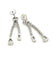 Boucles d'oreilles Boucles d'oreilles pendantes en or blanc 18 carats et diamants naturels 58 Facettes