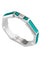 Bague 48 Gucci Link To Love - Bague en or blanc 18 carats, diamant et émail vert 58 Facettes
