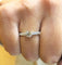 Bague 53 Cartier - Solitaire en platine 950 avec diamants 58 Facettes