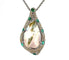 Collier Collier pendentif en or blanc 18 carats, mabé de Tahiti, émeraudes et diamants 58 Facettes