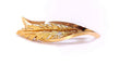 Broche Broche feuille en or jaune 18k avec diamant 58 Facettes RA-615/3