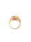 Bague 54 Bague jonc en or jaune 18K rubis et diamants 58 Facettes Bag-Ameng