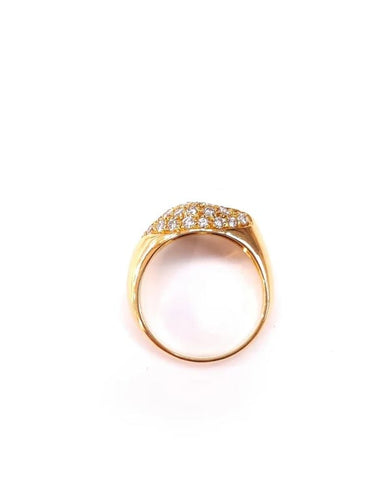 Bague 54 Bague jonc en or jaune 18K rubis et diamants 58 Facettes Bag-Ameng