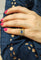 Bague 52 Bague jonc en or jaune 18K saphir et diamants 58 Facettes Bag.Soleil