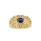 Bague 52 Bague jonc en or jaune 18K saphir et diamants 58 Facettes Bag.Soleil