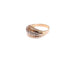 Bague 54 Bague rétro en or rose 18k avec 6 diamants 58 Facettes Bag.rail50.818