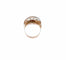 Bague 54 Bague rétro en or rose 18k avec 6 diamants 58 Facettes Bag.rail50.818