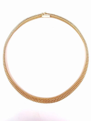 Collier Collier style passementerie en or jaune 18K (1960) 58 Facettes Coll.Pasment.916