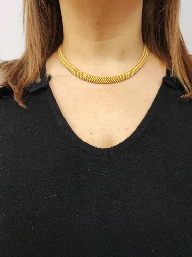 Collier Collier style passementerie en or jaune 18K (1960) 58 Facettes Coll.Pasment.916