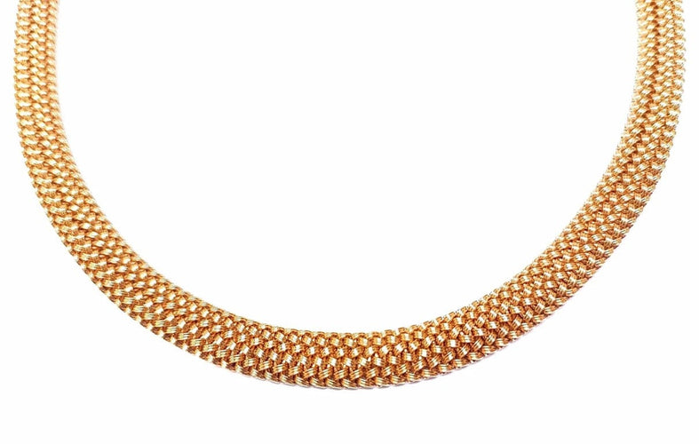 Collier Collier style passementerie en or jaune 18K (1960) 58 Facettes Coll.Pasment.916
