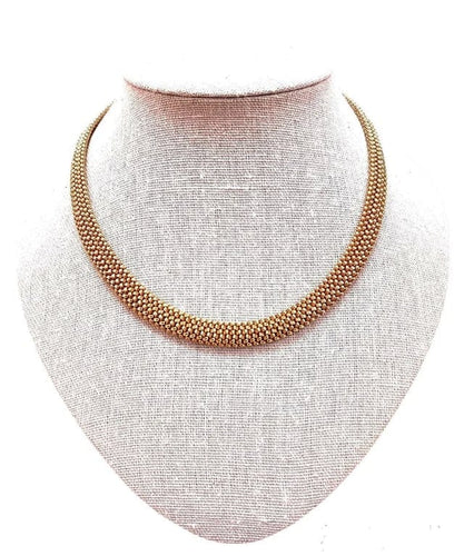 Collier Collier style passementerie en or jaune 18K (1960) 58 Facettes Coll.Pasment.916