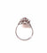 Bague 54 Bague marguerite en or blanc 18K rubis et diamants 58 Facettes Bag.Ent.Rub.F-23