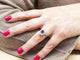 Bague 54 Bague marguerite en or blanc 18K rubis et diamants 58 Facettes Bag.Ent.Rub.F-23