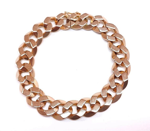 Bracelet Bracelet gourmette mixte en or rose 18K 58 Facettes Brac.GtteBiz1020