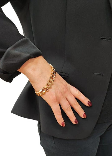 Bracelet Bracelet gourmette mixte en or rose 18K 58 Facettes Brac.GtteBiz1020
