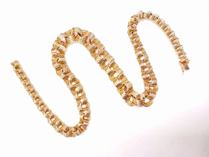 Collier Collier en or jaune 18K (750‰) à anneaux ronds 58 Facettes COLL.MSIF-987
