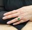 Bague 55 Bague en or jaune 18K émeraude 2,30 ct et diamants 58 Facettes Bag.Em.Ep.FA.25