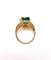 Bague 54 Bague en or jaune 18K avec émeraude et diamants 58 Facettes BAG.EMER.XL