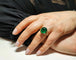 Bague 54 Bague en or jaune 18K avec émeraude et diamants 58 Facettes BAG.EMER.XL