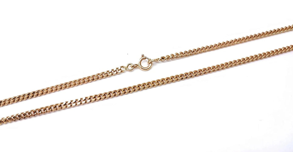 Collier Chaîne maille gourmette en or jaune 18K 58 Facettes CH.COU.518-2