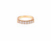 Bague 53.5 Demi-alliance - Bague en or jaune 18K et diamants 58 Facettes All.Demi.FA.19-J