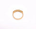 Bague 53.5 Demi-alliance - Bague en or jaune 18K et diamants 58 Facettes All.Demi.FA.19-J