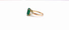 Bague 56 Bague en or jaune 18K émeraude 4,65 ct et diamants poire 58 Facettes Bag.Em.2Pr.FA.40