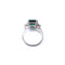 Bague 54.5 Bague émeraude et diamants en or blanc 18K 58 Facettes BAG.EMER.FA.42