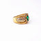 Bague 56 Bague en or jaune 18K avec émeraude et diamants 58 Facettes BAG.EMER.ALV.