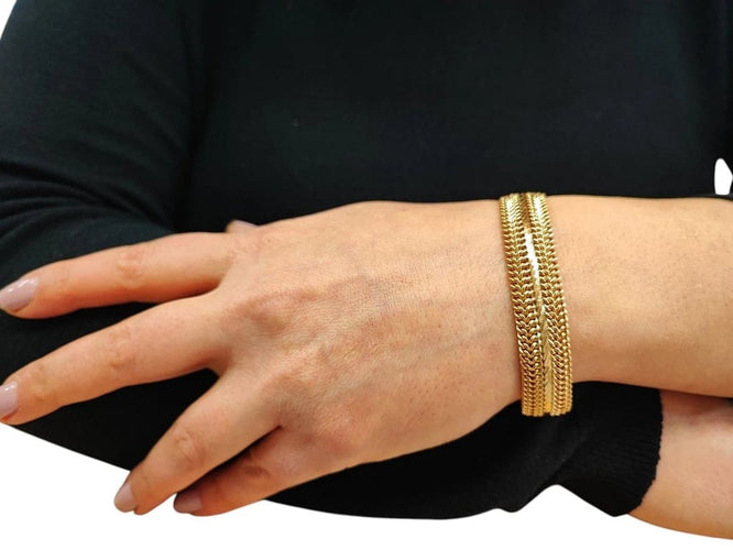 Bracelet Bracelet ruban en or jaune 18 carats 58 Facettes BRAC.RUBAN.1251