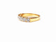 Bague 54 Demi-alliance - Bague en or jaune 18K et diamants 58 Facettes All.Demi.FA.44-J