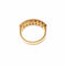Bague 54 Demi-alliance - Bague en or jaune 18K et diamants 58 Facettes All.Demi.FA.44-J