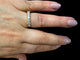 Bague 54 Demi-alliance - Bague en or jaune 18K et diamants 58 Facettes All.Demi.FA.44-J