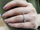 Bague 54 Demi-alliance - Bague en or jaune 18K et 7 diamants 58 Facettes All.Demi.FA.45-B