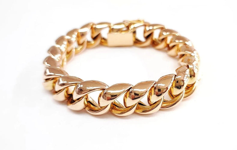 Bracelet Bracelet à maillons carrés en or jaune 18K 58 Facettes Brac.Carré.1413