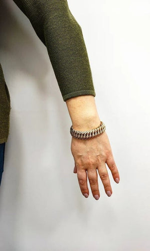 Bracelet Bracelet maille américaine en or jaune 18K 58 Facettes BRAC.US.1289