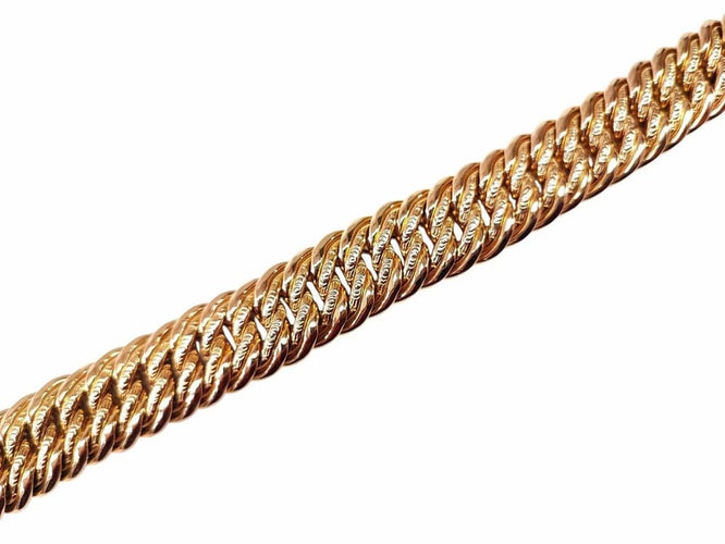 Bracelet Bracelet maille américaine en or jaune 18K 58 Facettes BRAC.US.1289