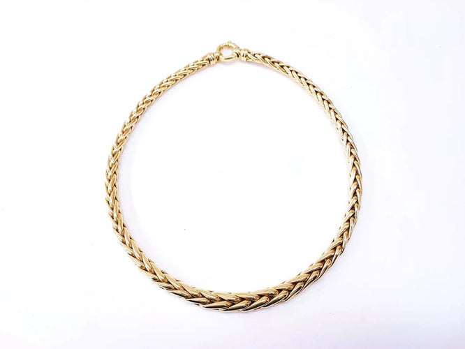 Collier Collier maille palmier en chute en or jaune 18K 58 Facettes COL.PALM.AR.1293