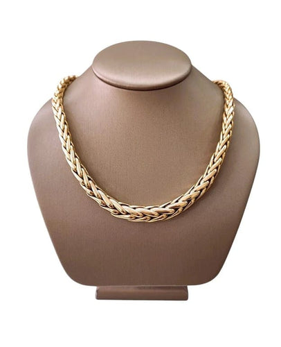 Collier Collier maille palmier en chute en or jaune 18K 58 Facettes COL.PALM.AR.1293