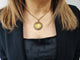Pendentif Médaille Vierge cerclée en or jaune 18K 58 Facettes Med.Vierge.1369