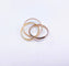 Bague 54 Alliance trois ors 18K (750‰) 58 Facettes ALL.3OR-1597