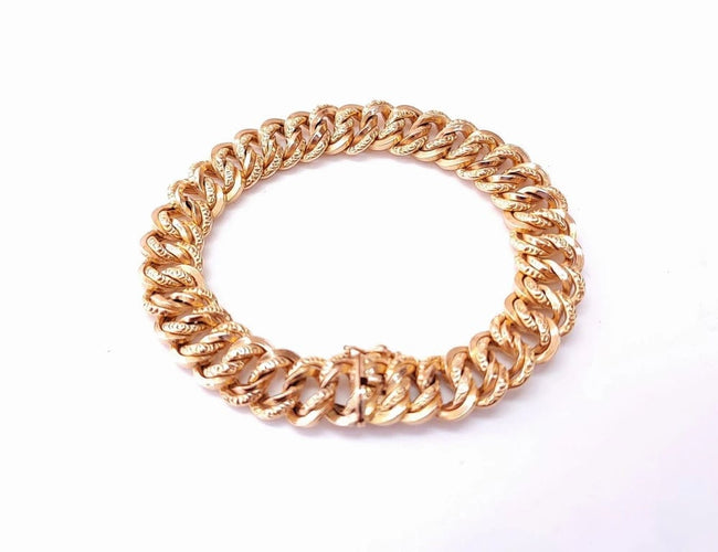 Bracelet Bracelet maille américaine en or jaune 18K 58 Facettes Bra.US.1706