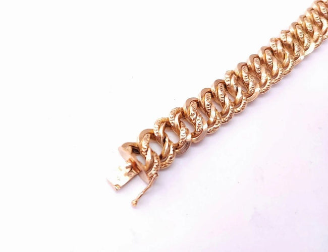 Bracelet Bracelet maille américaine en or jaune 18K 58 Facettes Bra.US.1706